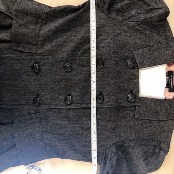 Sandro jean Jacket double breasted peplum - Picture 11 of 13